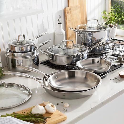 Generic Tri-Ply Clad Stainless Steel Cookware Set