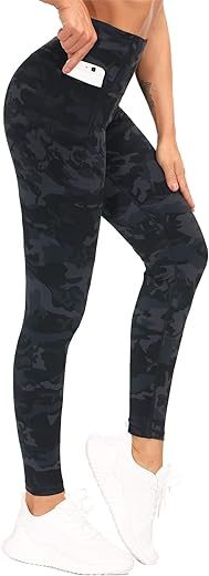 THE GYM PEOPLE Tummy Control High Waist Workout Leggings
