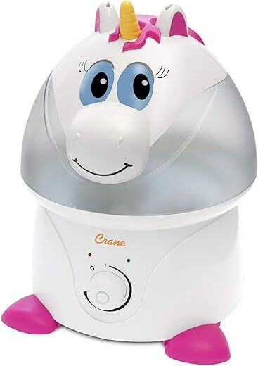 Crane Unicorn Ultrasonic Humidifier for Nursery, 1 Gallon