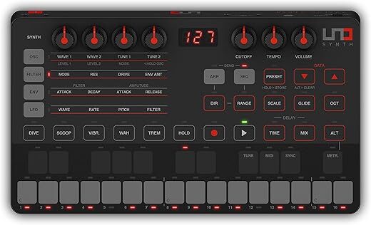 IK Multimedia UNO Synth Portable Analog Synthesizer With Sequencer