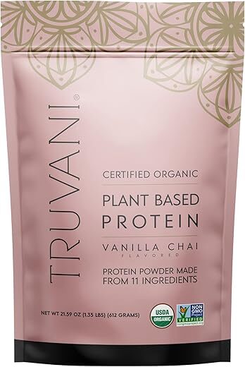 Truvani Vanilla Chai Vegan Pea Protein Powder