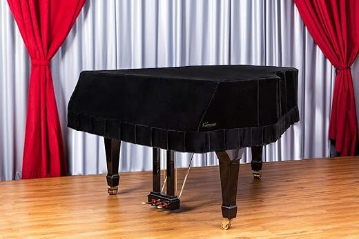 Clairevoire Velvet Grand Piano Cover, C1 (5’3″)