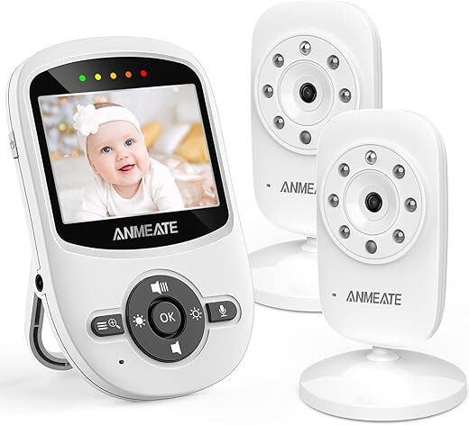 ANMEATE Video Baby Monitor With 2 Cameras