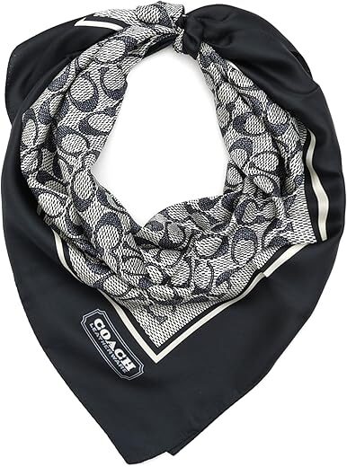 Coach Vintage Signature C Printed Silk Square Scarf