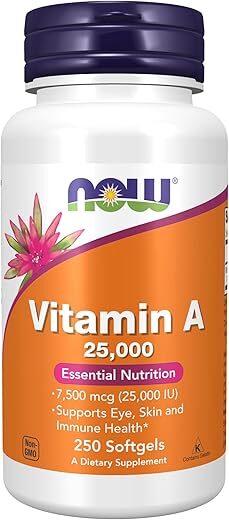 NOW Vitamin A 25,000 IU Softgels