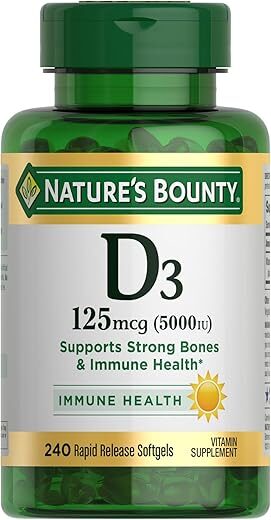 Nature’s Bounty Vitamin D3 Immune Support 240 Softgels
