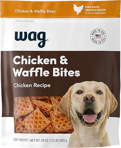 WAG Wag Dog Treats Chicken Waffle Bites 24oz