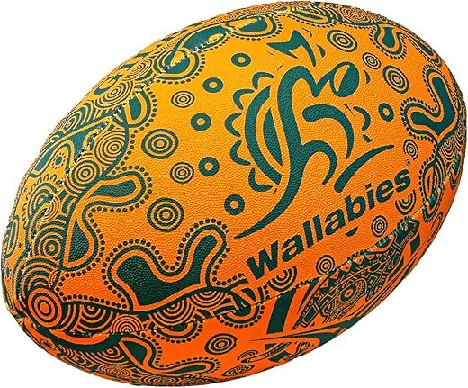 Gilbert Wallabies Indigenous Rugby Ball Size 5