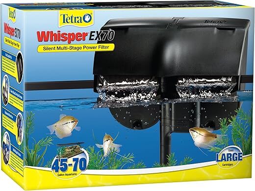 Tetra Whisper EX 70 Filter, Silent Filtration