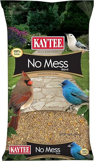 Kaytee Wild Bird No Mess Seed Blend, 10 Pound