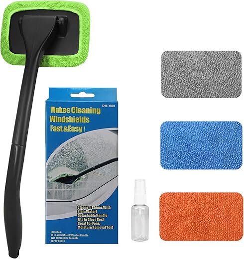 SoSickWithIt Windshield Cleaner With Microfiber Pads