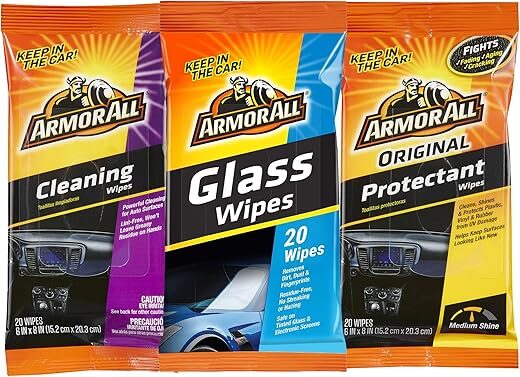 Armor All Wipes Pouch: Protectant, Cleaning, Glass