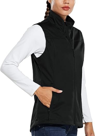 BALEAF Women’s Lightweight Softshell Vest with Pockets