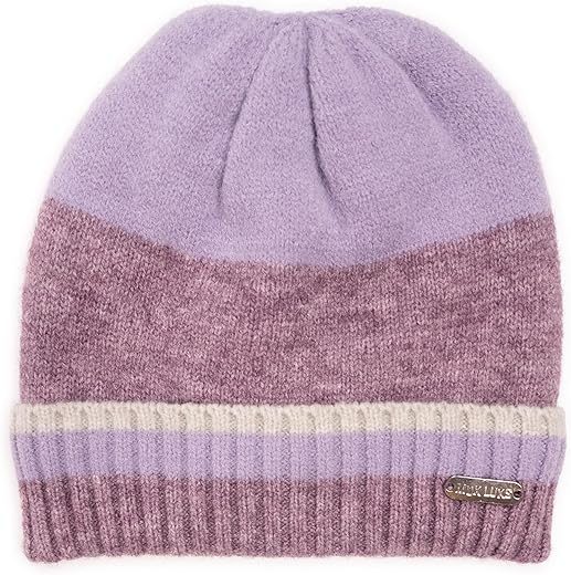 MUK LUKS Women’s Ribbed Colorblock Beanie
