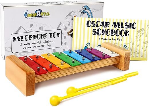 MINIARTIS Xylophone For Kids | 8 Notes Colorful
