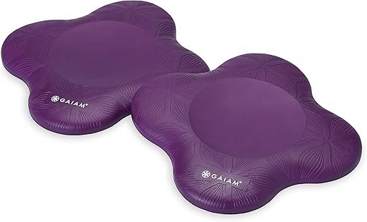 Gaiam Yoga Knee Pads Set – Cushions Knees & Elbows